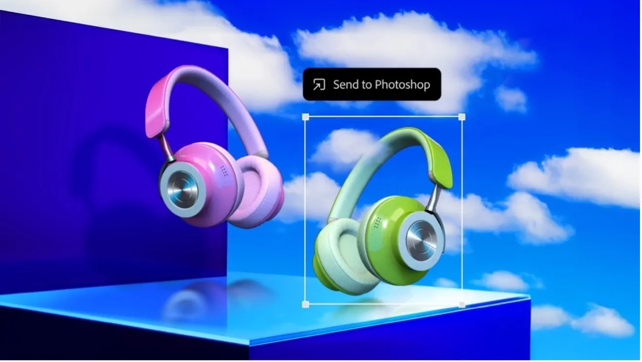 Deux casques audio en 3D à destination de Photoshop